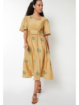 max - Women Floral Embroidered A-line Dress