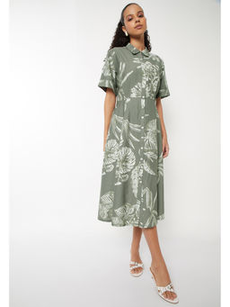 max - Women Printed A-line Shirt Dress