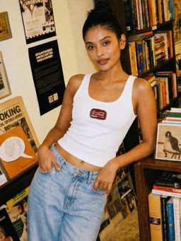 Uptownie - Coke Embellished Ribbed Tank Top