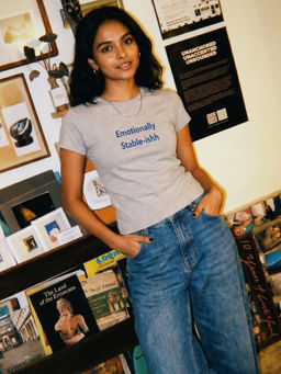 Uptownie - Emotionally Stable-Ishh Cotton Lycra T-Shirt