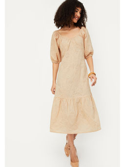 max - Women Embroidered A-line Dress