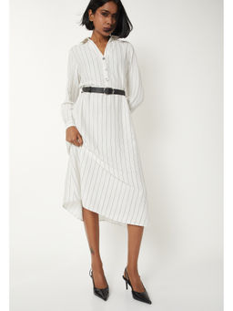 max - Women Striped Dress with Belt