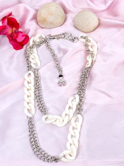 Kazo - Trendy and Stylish Acrylic and Metal Chain Necklace