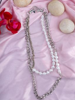 Kazo - Trendy and Stylish Acrylic and Metal Chain Necklace