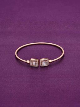 Kai Jewel - Stunning Square Baguettes Rose Gold Kada