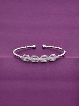 Kai Jewel - Shimmering Zirconia Sequence Silver Kada