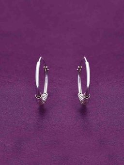 Kai Jewel - Classic Twisted Wires Silver Hoops Earrings