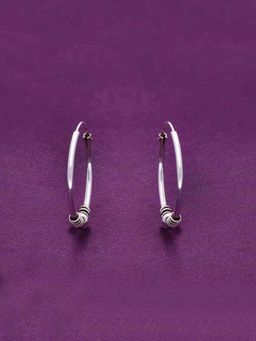 Kai Jewel - Sterling Twisted Wires Silver Hoops Earrings