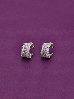 Kai Jewel - Entwined Intricacy Silver Hoop Earrings