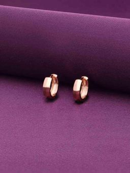 Kai Jewel - Sterling Silver Chic Hoops - Rose Gold