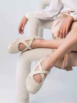 Yoho - Juno Bells Beige Sneakers
