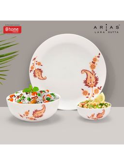 At Home by Nilkamal - Arias Moon Floral Curve Dinner Set - 14 Pieces