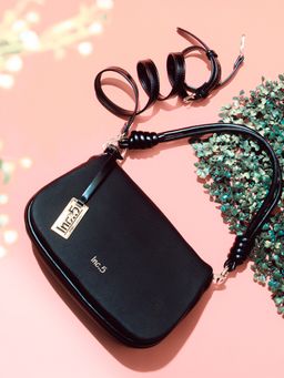 Inc.5 - Women Black Solid Shoulder Bag