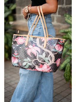 Inc.5 - Women Black Printed Shoulder Bag