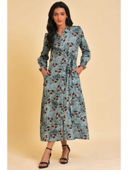 W - Blue Floral Dress