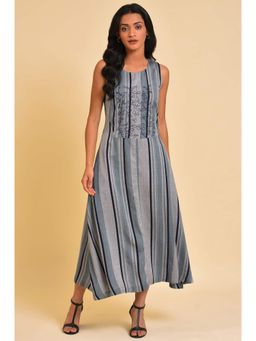 W - Blue Stripes Dress