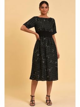 W - Black Geometric Dress