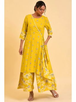 W - Yellow Floral Jumpsuit