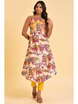 W - Yellow Paisley Kurta