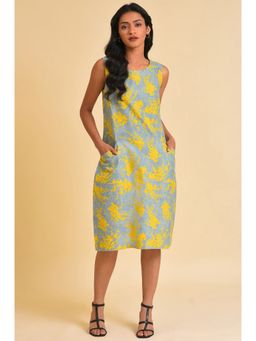 W - Blue Abstract Dress