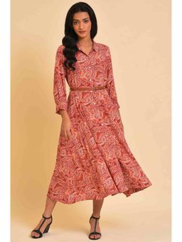 W - Red Paisley Dress
