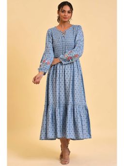 W - Blue Floral Dress