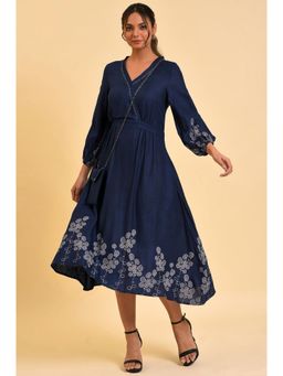 W - Blue Floral Dress