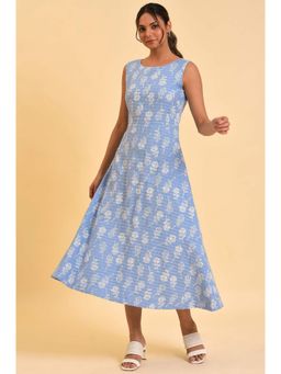 W - Blue Floral Dress