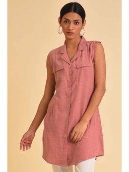 W - Pink Solid Tunic