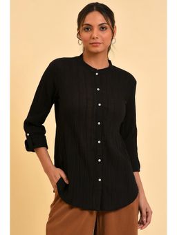 W - Black Solid Top