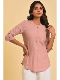 W - Pink Solid Top