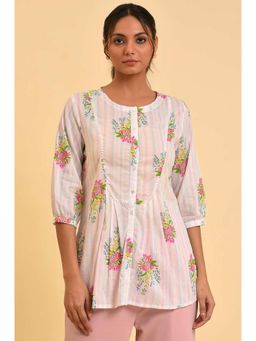 W - White Floral Top