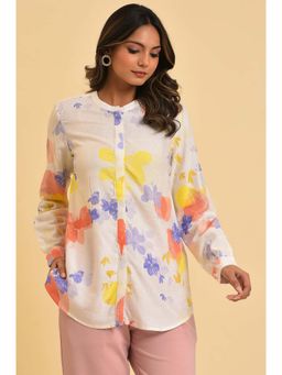 W - White Floral Top