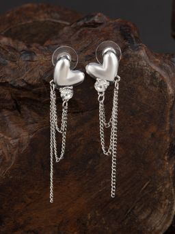 E2O - Classic Silver Plated Cz Dangler Earring