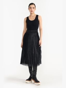 Perona - Azariah Black Organza Skirt