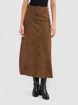 Perona - Serena Brown A Line Skirt