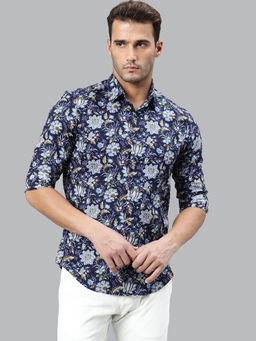Rare Rabbit - Navy Fantasy Print Shirt