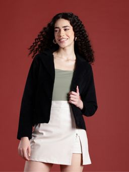 Leather Retail - Women Two Button Black Jacket