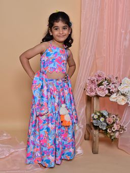 ARTH LIFE - Vibrant Bloom Lehenga with Choli and Dupatta