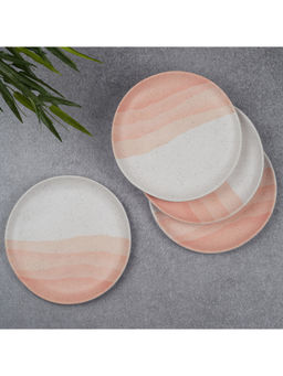 HomeTown - Emilia Melamine Small Plates 22 Cm Set of 4 in Pink Colour