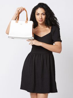 Globus - Women White Solid Casual Handheld Sling Bag