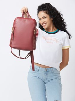 Globus - Women Astro Dust Solid Smart Casual Backpack