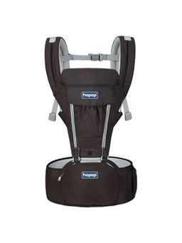 Hopop - Black Baby Carrier 5 in 1 Elite Hip Seat Carrier with Adjustable Holding Belt (18-24 Months)