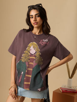 The Souled Store - Harry Potter Highly Logical Women Oversized T-Shirt