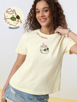The Souled Store - TSS Originals Party Animal Women Relaxed T-Shirt