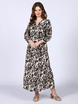 Saint G - Womens Floral Viscose Maxi Dress