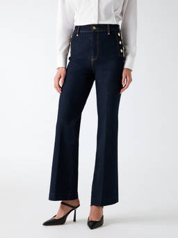 Guess - Women Faye Deluxe Dark Blue Solid Skinny Fit High Rise Jeans