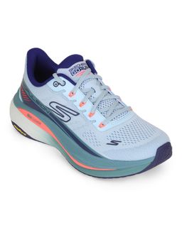 SKECHERS - Women Max Cushioning Propulsion Blue Lace Up Running Shoes