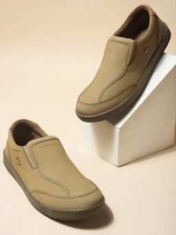 WOODLAND - Men Khaki Loafers