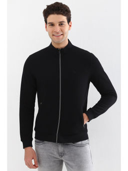 Allen Solly - Men Black Full Sleeves Casual Sweatshirt